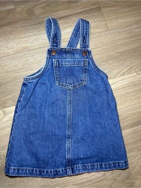 Old Navy Blue Denim Pinafore Overall Dress